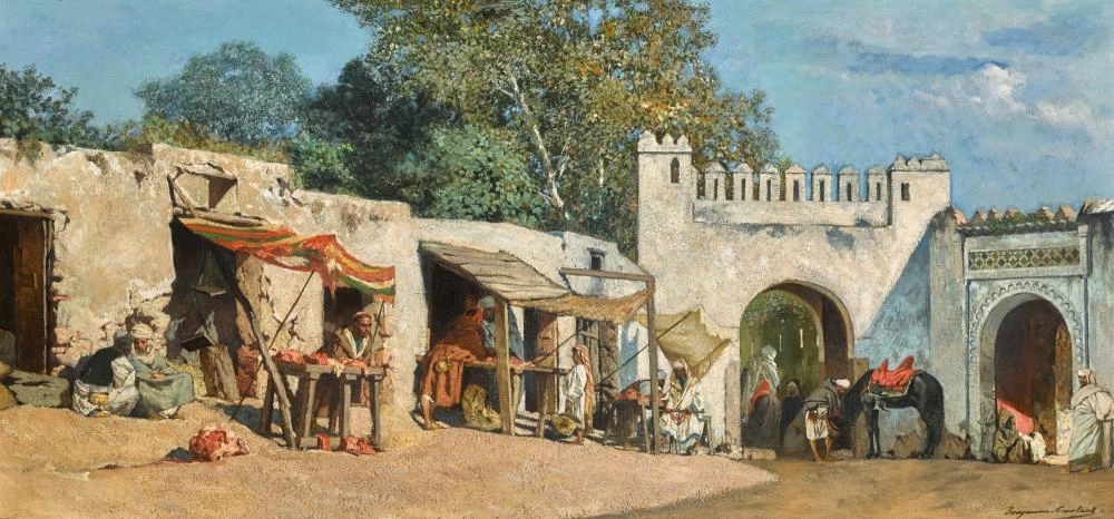 Jean - Joseph Benjamin, Constant, La porta di Bab El Fahs, Tangeri